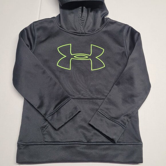 Under armour Boy’s Hoodie size 7 color black neon - Picture 1 of 5